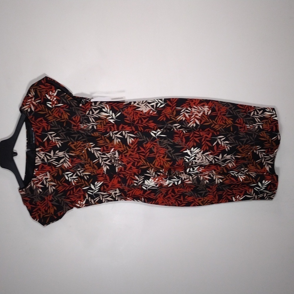 NWT Mes Amies Boutique Apricot Fern print dress size 8